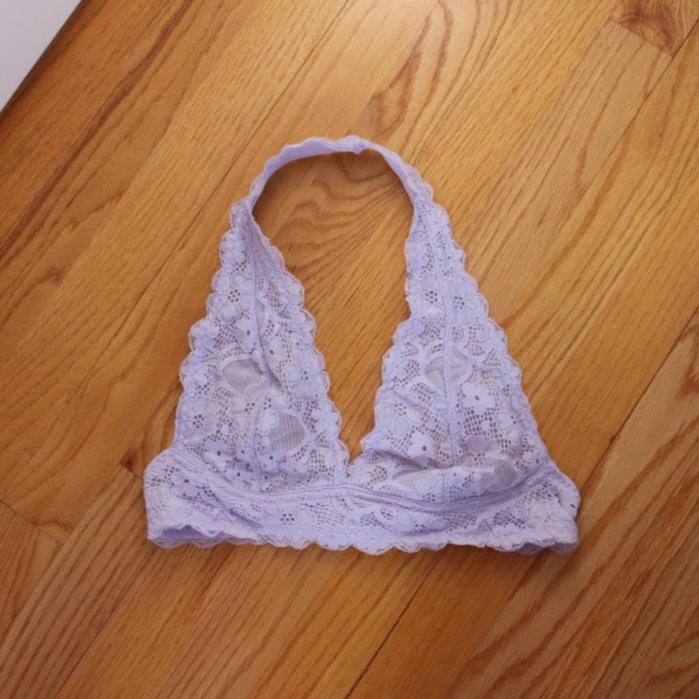 lavender lace bralette